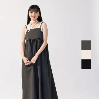 【plain-me】SAAKO 抗UV抽縐連身洋裝 SAA5017-241(女款 共3色 無袖 連身裙)