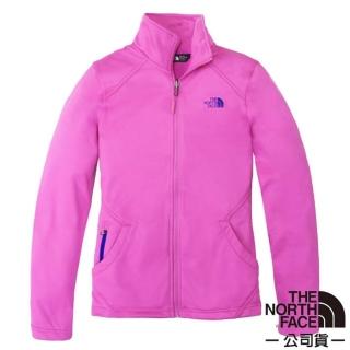 【The North Face】女 彈性耐磨刷毛保暖外套 亞洲版型/風衣.夾克.運動休閒上衣(3GIL-N2R 桃紫紅)
