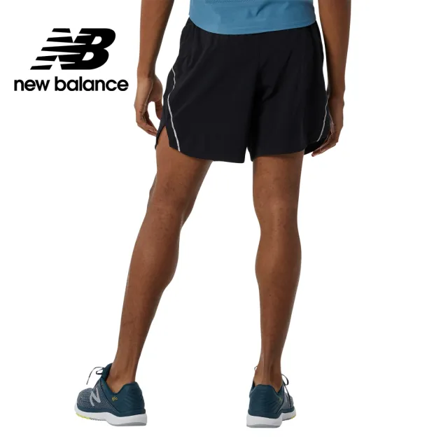 【NEW BALANCE】NB 吸濕排汗7吋短褲跑褲_AMS21270BK_男性_黑色(亞版 版型正常)