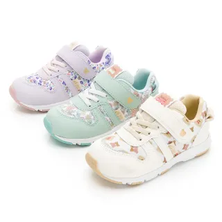 【MOONSTAR 月星】赤子心系列熊寶寶中童鞋(薄荷綠、卡其、紫)