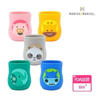【MARCUS&MARCUS】動物樂園2合1矽膠訓練杯(多款可選)