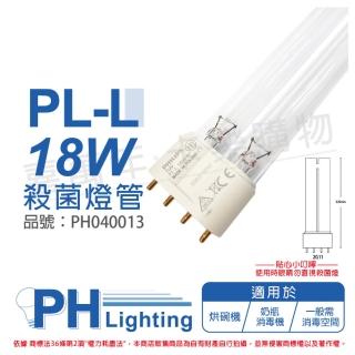 【Philips 飛利浦】2支 TUV 18W PL-L UVC 殺菌燈管 PH040013