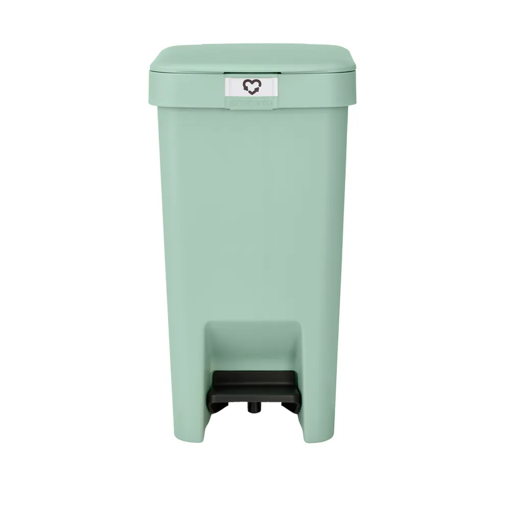 【Brabantia】PEDAL BIN STEPUP腳踏式環保垃圾桶10L(淺灰/仙綠)