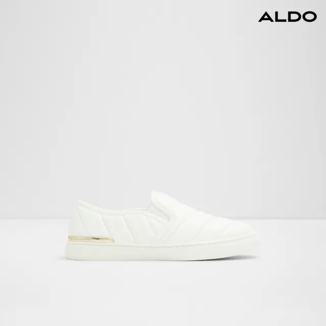 【ALDO】JULIANNE-經典壓紋縫線舒適休閒鞋-女鞋(白色)