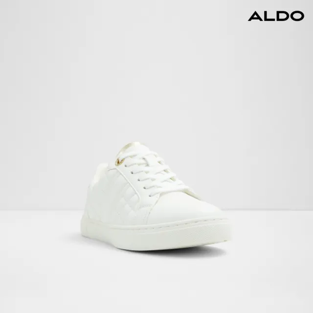 【ALDO】VIVIEN-完美壓紋縫線舒適休閒小白鞋-女鞋(白色)