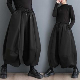 【巴黎精品】現貨+預購 休閒褲寬管長褲(韓版寬鬆九分闊腿褲女褲子a1eb1)