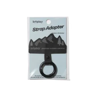 【bitplay】Strap Adapter 掛繩通用造型墊片 - 探險家 - 黑(掛繩/腕繩/手機掛繩/iphone15)