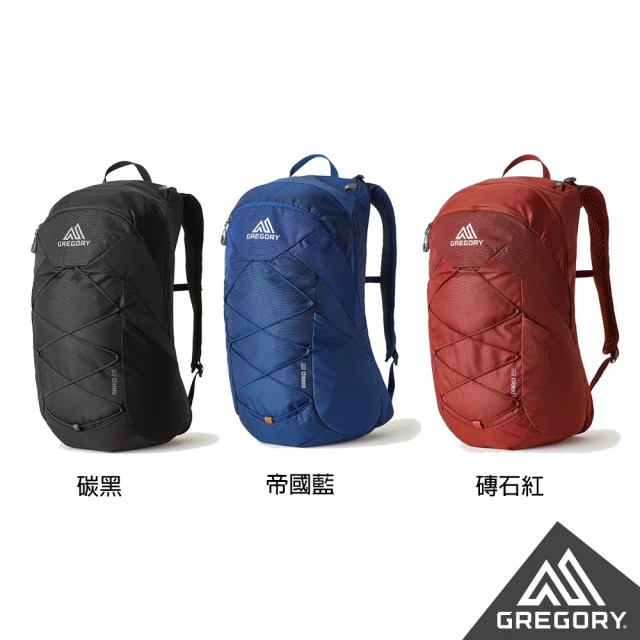 Gregory 22L ARRIO 多功能 登山背包 登山包 後背包 水袋包 筆電包(碳黑 帝國藍 磚石紅)