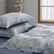 【MONTAGUT 夢特嬌】60支萊賽爾纖維-天絲四件式兩用被床包組-藍霧花園(雙人)