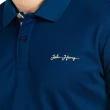 【JOHN HENRY】logo刺繡短袖Polo衫-深藍色