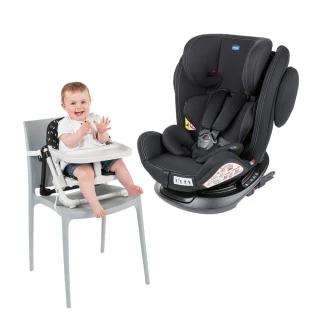 【Chicco 官方直營】Unico Plus 0123 Isofix安全汽座+Chairy多功能成長攜帶式餐椅(嬰兒手推車)