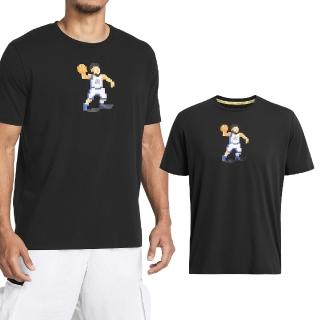 【UNDER ARMOUR】短袖 Curry Animated Tee 男款 黑 混紡 庫里 像素風 咖哩 短T UA(1383868001)