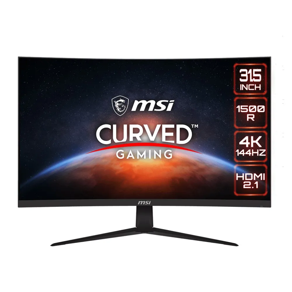 【MSI 微星】G321CU 32型 VA 4K 144Hz曲面電競螢幕(1500R/FreeSync/HDMI2.1/Type-C/HDR)