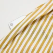【OUWEY 歐薇】半開襟綁帶條紋長洋裝(黃色；S-M；3242397716)