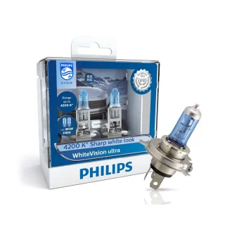 【Philips 飛利浦】頭燈 雪曜光60% 4200K H4(車麗屋)
