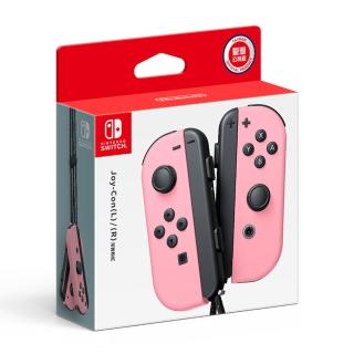 【Nintendo 任天堂】原廠 Switch Joy-con控制器 手把-淡雅粉紅(臺灣公司貨)