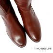 【TINO BELLINI 貝里尼】巴西進口古典金扣及膝長靴FWWT009(焦糖)