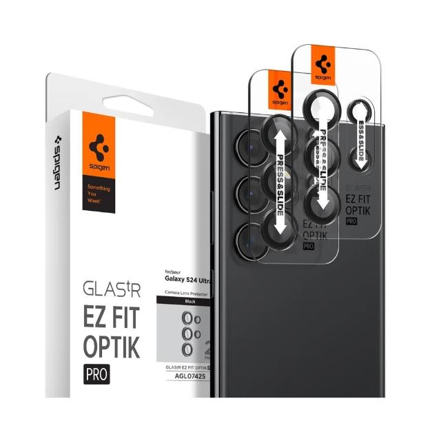 【Spigen】SGP Galaxy S24 Ultra / S24+ Glas.tR EZ Fit Optik Pro 鏡頭保護貼(黑 含快貼板:2入)