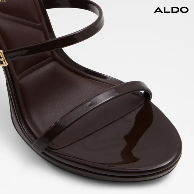 【ALDO】LEVISSA-精緻俐落線條涼跟鞋-女鞋(深棕色)