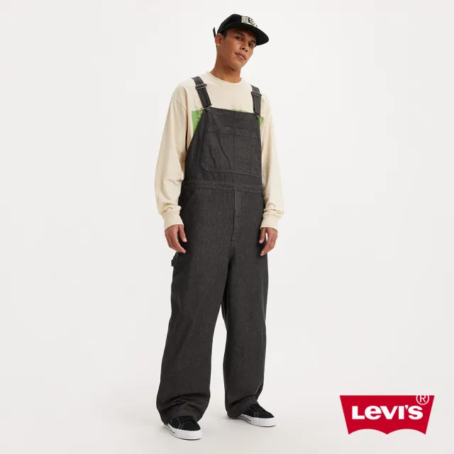 【LEVIS 官方旗艦】Skateboarding™滑板系列 男款 寬鬆吊帶褲 人氣新品 A2092-0004