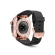 【Golden Concept】Apple Watch 45mm 保護殼 18K玫瑰金錶殼/黑色橡膠錶帶(SPIII45-RG-BK)