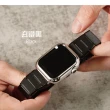 【ALL TIME 完全計時】Apple watch Series 9/8/7/6/5/4/3/2/1/SE/Ultra方型磚磨砂切角鈦錶帶