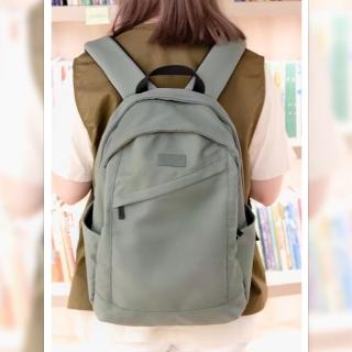 【kah&kee】斜紋防潑水夾口後揹包 NO.WBKK010(女後揹包)
