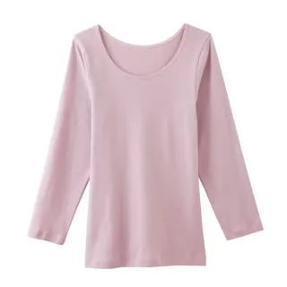 【Gunze 郡是】輕柔純棉長袖衛生衣-粉(CB3246-SUP)