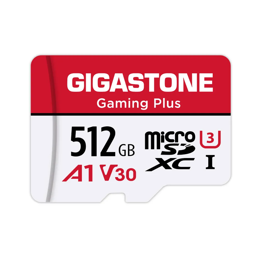 【GIGASTONE 立達】Gaming Plus microSDXC UHS-Ⅰ U3 A1V30 512GB遊戲專用記憶卡(支援Switch/GoPro)