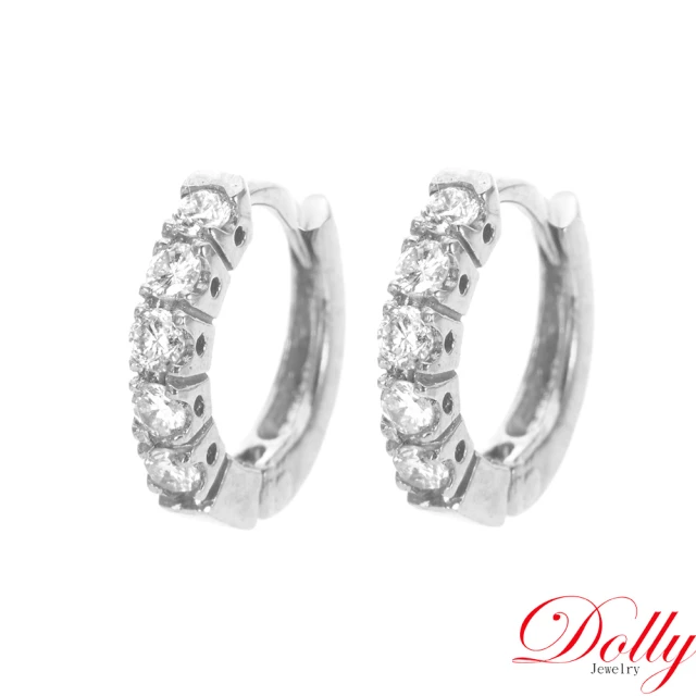 DOLLY 0.16克拉 輕珠寶18K金鑽石耳環