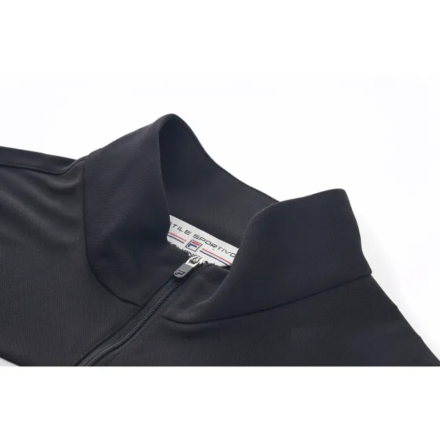 【FILA官方直營】女吸濕排汗短袖洋裝-黑色(5DRY-1747-BK)