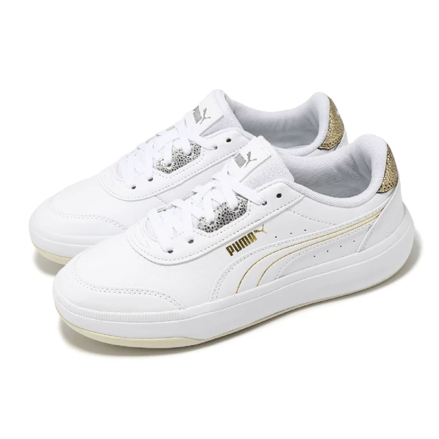 PUMA 休閒鞋 Tori Metallic Shine 女鞋 白 金 厚底 增高 小白鞋(396343-01)