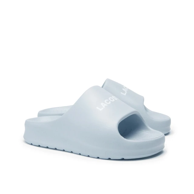 LACOSTE SERVE SLIDE 女鞋 厚底防水拖鞋 淡藍 外出拖鞋 室內拖鞋(47CFA0020_LB2 24ss)