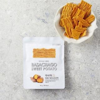 【BASACHAGO】韓國香烤紅薯片40gx3包(地瓜片/非油炸/純天然/素食/麥片/輕食/減脂/健康零嘴)