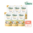 【Green 綠的】抗菌沐浴乳補充包700mlx6入(洋甘菊精油)