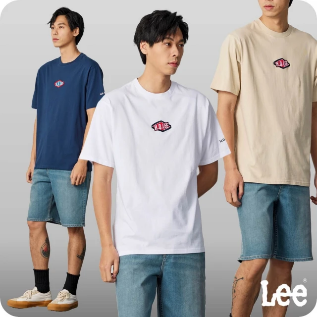 Lee 官方旗艦 男裝 短袖T恤 / H.D.Lee織標 共4色 舒適版型(LB402030)