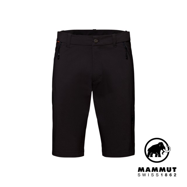 【Mammut 長毛象官方直營】Hiking Shorts Men 輕量彈性健行短褲 黑色 男款 #1023-00121