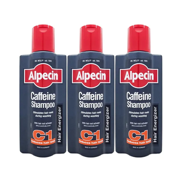 【Alpecin】咖啡因洗髮露375ml x3入組(平行輸入)