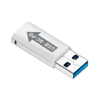 【Kamera 佳美能】USB-A公 To Type-C 母轉接頭(USB3 10Gbps/32W/20V/1.6A)