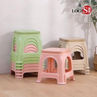 【LOGIS】十入 波普疊疊椅(板凳 凳子 椅子 塑膠椅 矮凳 椅凳 穿鞋椅 穿鞋凳)