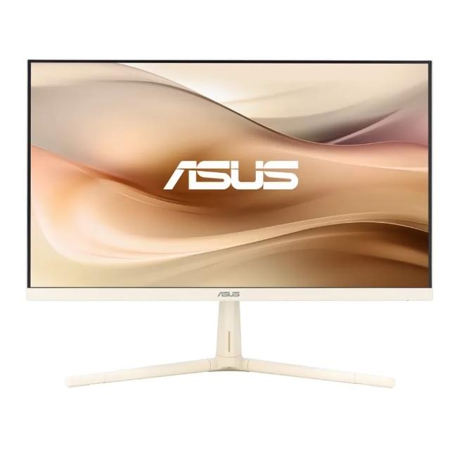 【ASUS 華碩】人體工學無線滑鼠組★VU279CFE-M 27型 IPS 100Hz USB-C 護眼螢幕-燕麥奶(Adaptive-Sync/1ms)
