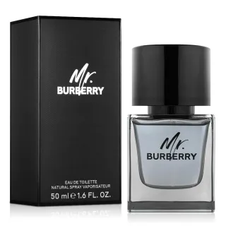 【BURBERRY 巴寶莉】Mr. Burberry 男性淡香水50ml(專櫃公司貨)