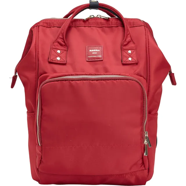 【WHOSE BAG】買一送一 日系大容量防潑水後背包｜多口袋口金雙肩包 贈折疊旅行包 NO.KK011