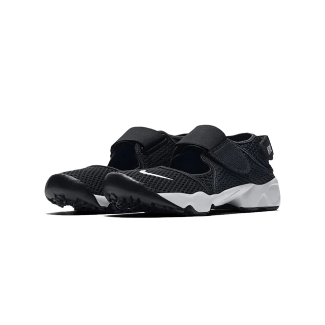 NIKE 耐吉 Nike Little Rift TD 黑白 忍者鞋 中童 322359-014(童鞋 涼鞋 魔鬼氈 休閒鞋 輕量 透氣)