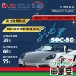 【UShield U盾】隔熱紙 Sky 50C-30 車身+後檔 送安裝(車麗屋)