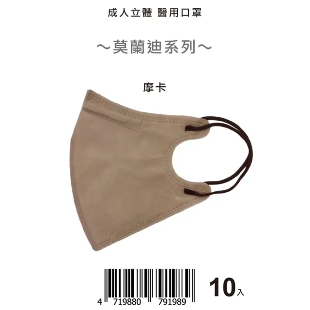 【盛籐】2盒組-3D成人立體醫療口罩(莫蘭迪系列 絲綢質感 10片/包)