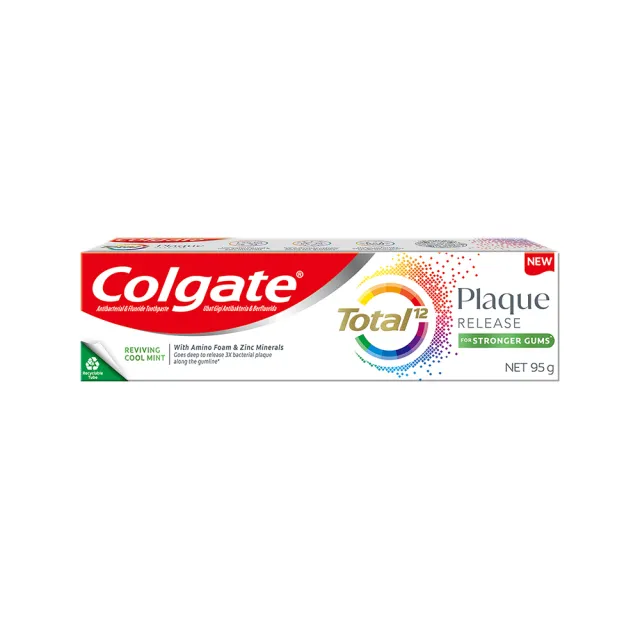 【Colgate 高露潔】全效抗牙菌斑牙膏95g(清恬薄荷/舒心沁涼)