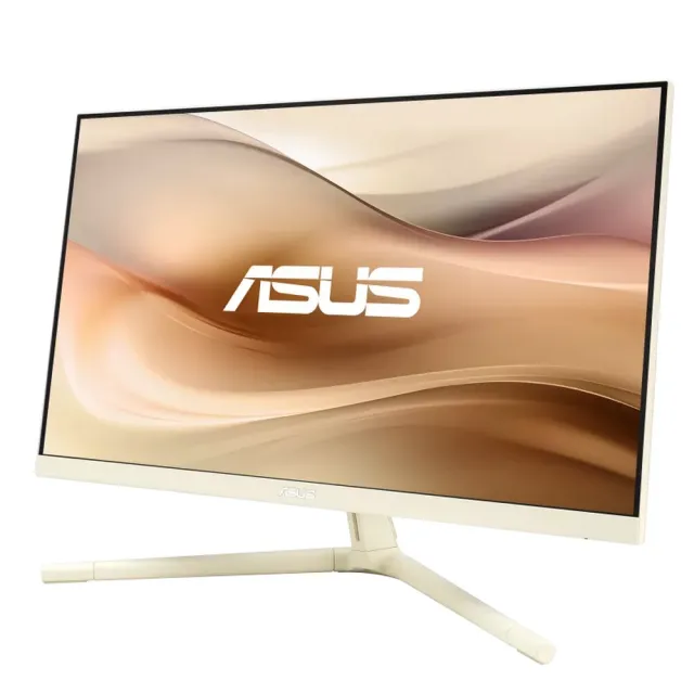 【ASUS 華碩】人體工學無線滑鼠組★VU249CFE-M 24型 IPS 100Hz USB-C 護眼螢幕-燕麥奶(Adaptive-Sync/1ms)