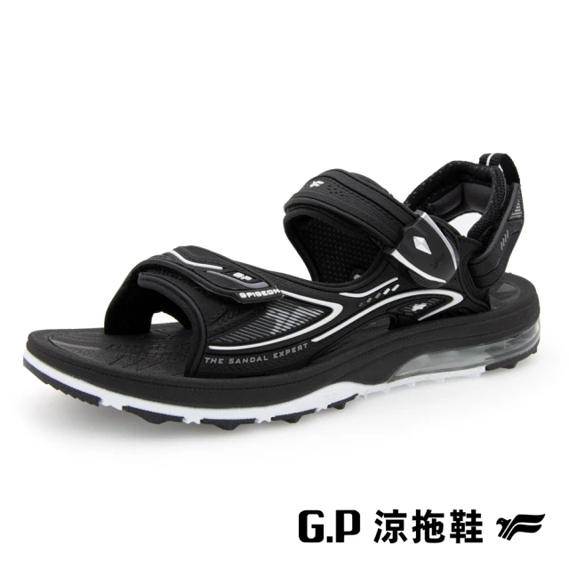 G.P 女款超緩震氣墊磁扣兩用涼拖鞋G9576W-黑色(SIZE:36-39 共二色)