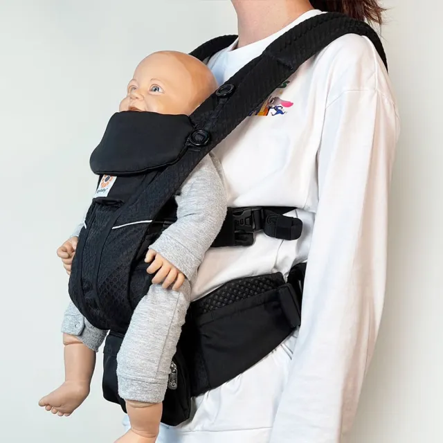 【Ergobaby】Breeze 全階段四式嬰兒背巾/背帶(微盒瑕全良品)